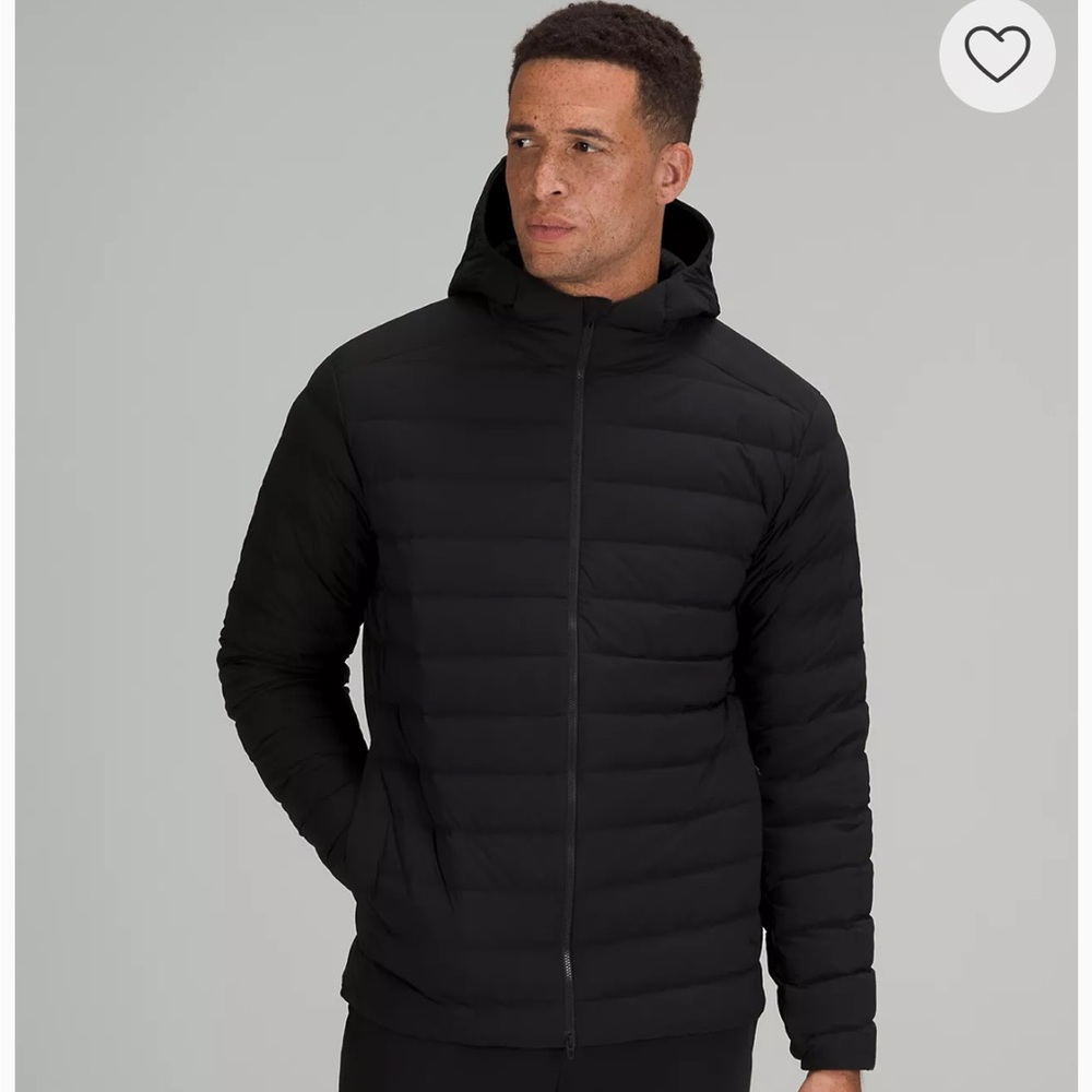 NWT Black Down Hooded Jacket